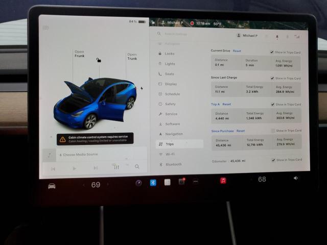 5YJYGDEE5LF038758 - 2020 TESLA MODEL Y BLUE photo 9