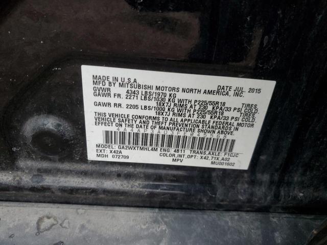 4A4AP3AU3FE045568 - 2015 MITSUBISHI OUTLANDER ES 黑色 照片 13