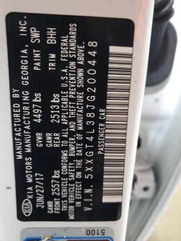 5XXGT4L38JG200448 - 2018 KIA OPTIMA LX WHITE photo 12