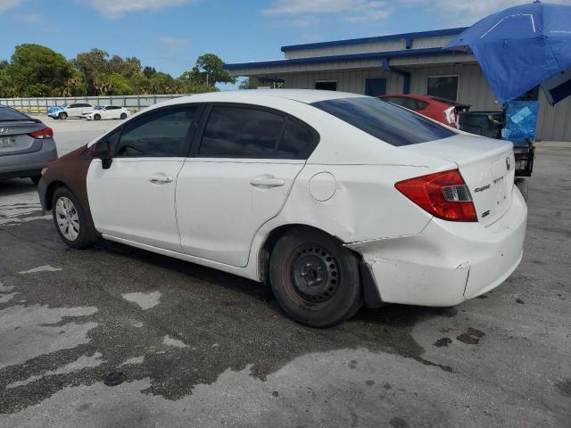 19XFB2F58CE047372 - 2012 HONDA CIVIC LX WHITE photo 2
