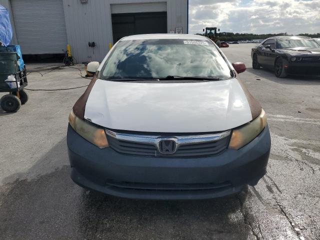 19XFB2F58CE047372 - 2012 HONDA CIVIC LX WHITE photo 5