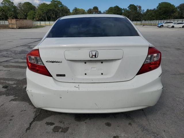 19XFB2F58CE047372 - 2012 HONDA CIVIC LX WHITE photo 6