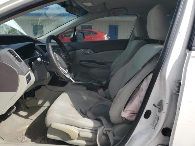 19XFB2F58CE047372 - 2012 HONDA CIVIC LX WHITE photo 7