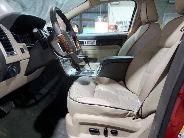 2LMDJ8JC0ABJ19768 - 2010 LINCOLN MKX RED photo 7