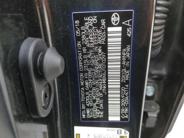 JTNKHMBX6J1010297 - 2018 TOYOTA C-HR XLE BLACK photo 13