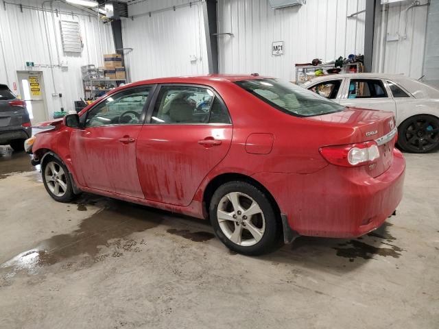 2T1BU4EE9DC933853 - 2013 TOYOTA COROLLA BASE 红色 照片 4