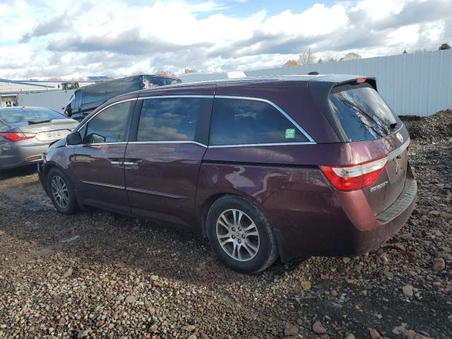 5FNRL5H63BB018369 - 2011 HONDA ODYSSEY EXL RED photo 2