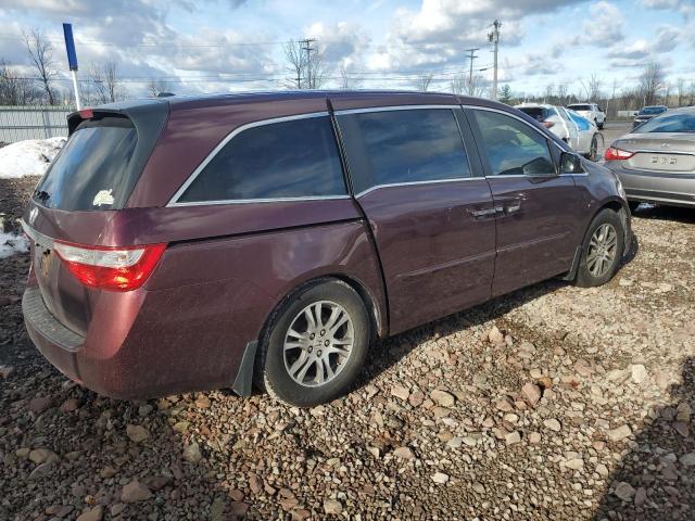 5FNRL5H63BB018369 - 2011 HONDA ODYSSEY EXL RED photo 3