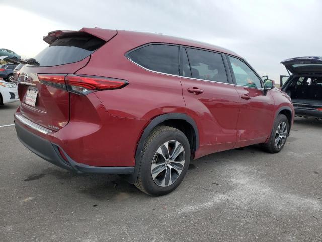 5TDGZRBH9LS001371 - 2020 TOYOTA HIGHLANDER XLE წითელი ფოტო 3