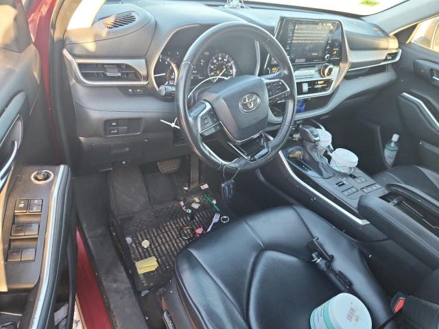 5TDGZRBH9LS001371 - 2020 TOYOTA HIGHLANDER XLE წითელი ფოტო 8