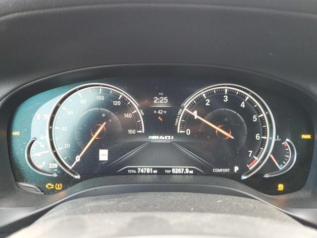 5UXTS3C59K0Z06634 - 2019 BMW X3 XDRIVEM40I BLUE photo 9