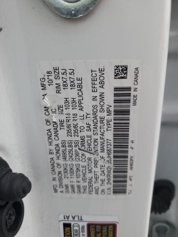 2HKRW2H85JH687377 - 2018 HONDA CR-V EXL 白色 照片 13