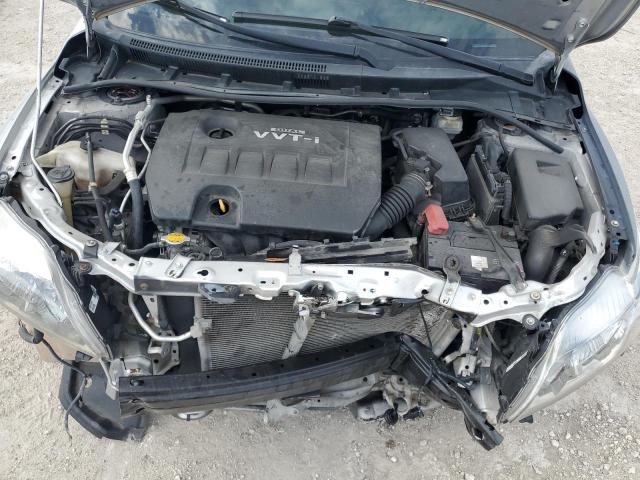 1NXBU4EE8AZ281494 - 2010 TOYOTA COROLLA BASE ვერცხლისფერი ფოტო 11