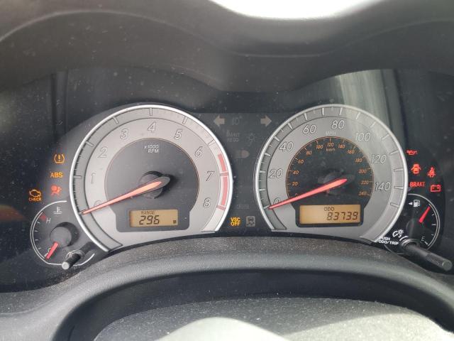 1NXBU4EE8AZ281494 - 2010 TOYOTA COROLLA BASE ვერცხლისფერი ფოტო 9