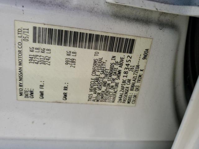 1N4AL2AP1BC183452 - 2011 NISSAN ALTIMA BASE Ağ foto 13