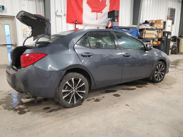 2T1BURHE1JC050477 - 2018 TOYOTA COROLLA L GRAY photo 3