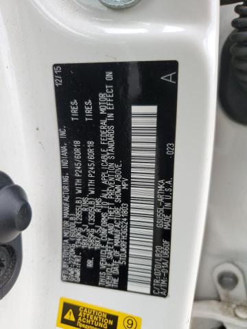 5TDJKRFH3GS241803 - 2016 TOYOTA HIGHLANDER XLE Սպիտակ լուսանկար 13