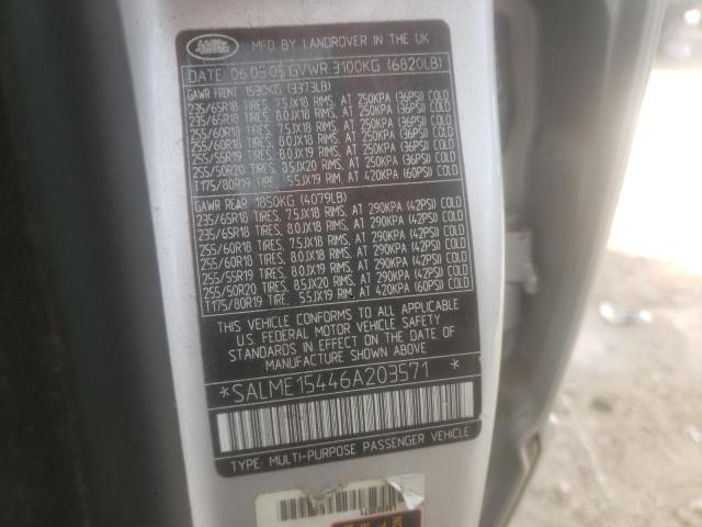 SALME15446A203571 - 2006 LAND ROVER RANGE ROVE HSE SILVER photo 13