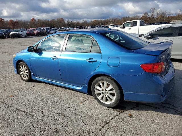 2T1BU4EE1AC457335 - 2010 TOYOTA COROLLA BASE BLUE photo 2