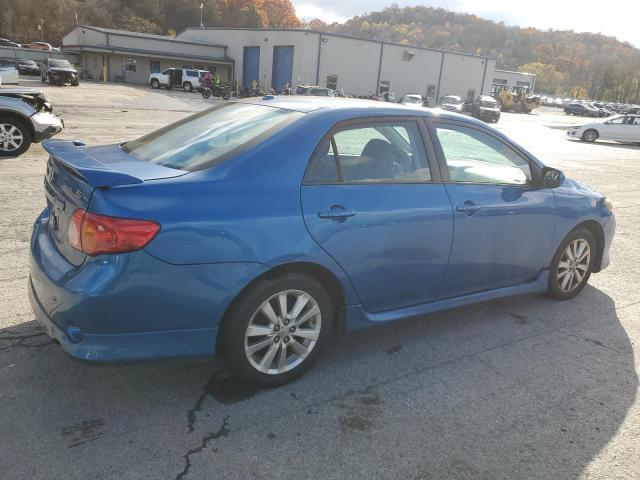 2T1BU4EE1AC457335 - 2010 TOYOTA COROLLA BASE BLUE photo 3