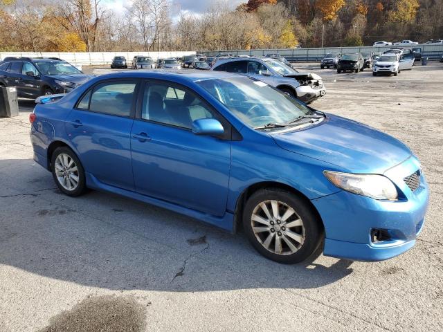 2T1BU4EE1AC457335 - 2010 TOYOTA COROLLA BASE BLUE photo 4