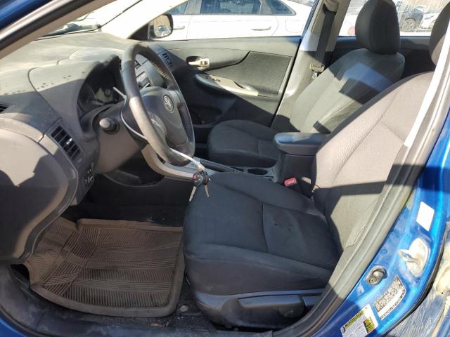 2T1BU4EE1AC457335 - 2010 TOYOTA COROLLA BASE BLUE photo 7