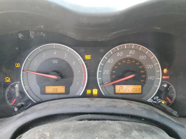 2T1BU4EE1AC457335 - 2010 TOYOTA COROLLA BASE BLUE photo 9