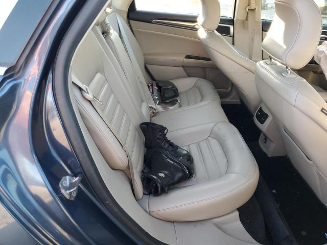 3FA6P0HD7JR272520 - 2018 FORD FUSION SE BLUE photo 10