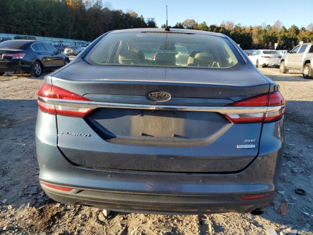 3FA6P0HD7JR272520 - 2018 FORD FUSION SE BLUE photo 6
