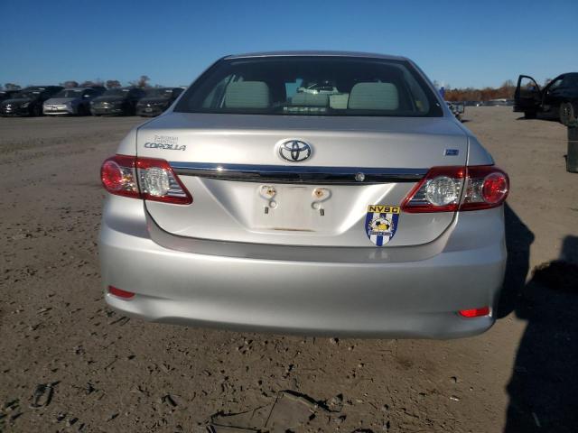 2T1BU4EE4DC977615 - 2013 TOYOTA COROLLA BASE SILVER photo 6
