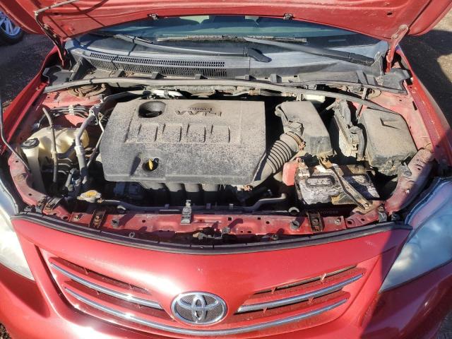 2T1BU4EE6DC023920 - 2013 TOYOTA COROLLA BASE 红色 照片 11