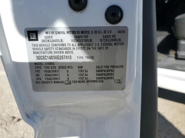 3GCEC14X56G267410 - 2006 CHEVROLET SILVERADO C1500 白色 照片 12