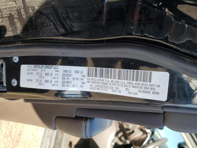 1C4PJMCS7EW311316 - 2014 JEEP CHEROKEE LATITUDE BLACK photo 12