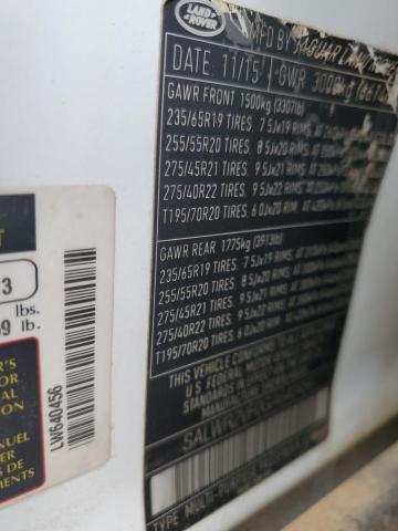 SALWR2VF0GA640456 - 2016 LAND ROVER RANGE ROVE HSE WHITE photo 14