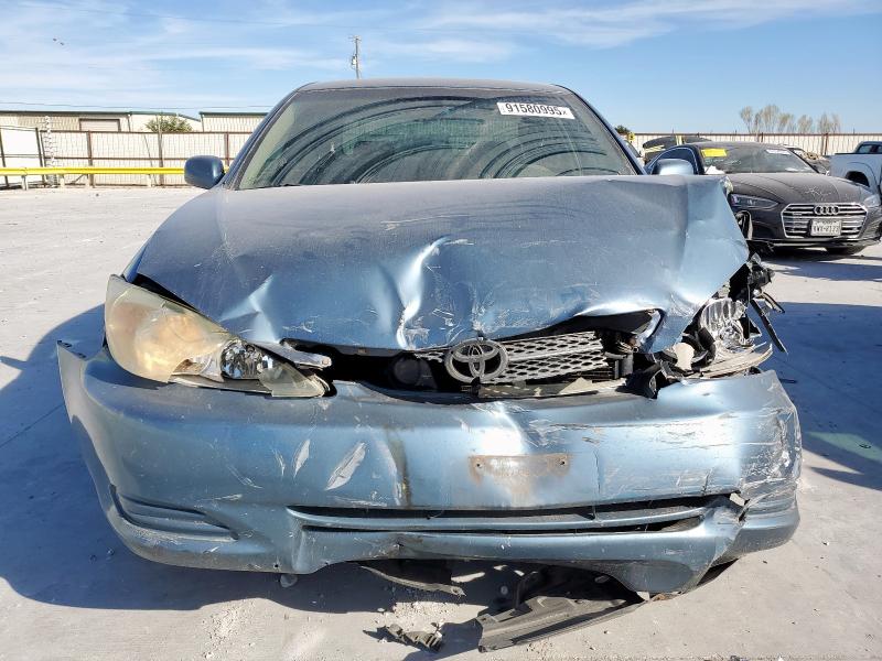 4T1BE30K14U837802 - 2004 TOYOTA CAMRY LE BLUE photo 5
