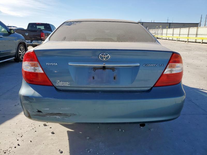 4T1BE30K14U837802 - 2004 TOYOTA CAMRY LE BLUE photo 6