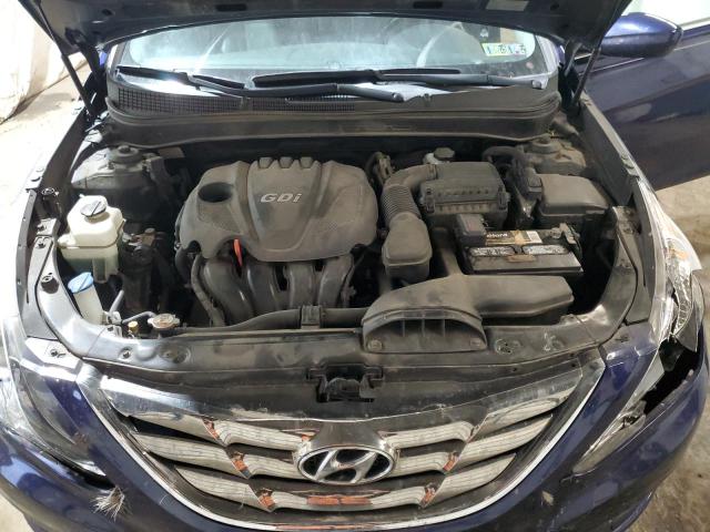 5NPEC4ACXDH594540 - 2013 HYUNDAI SONATA SE ლურჯი ფოტო 11