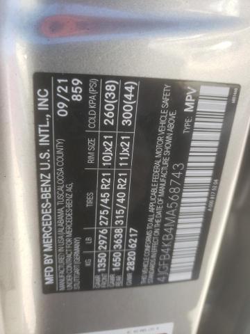 4JGFB4KB4MA568743 - 2021 MERCEDES-BENZ GLE 350 4MATIC GOLD photo 13