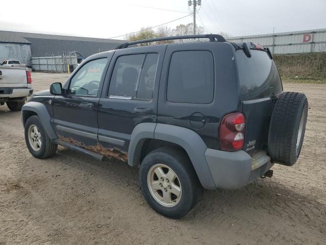 1J4GL48K05W703485 - 2005 JEEP LIBERTY SPORT შავი ფოტო 2