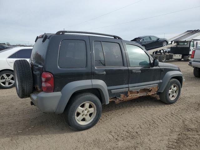 1J4GL48K05W703485 - 2005 JEEP LIBERTY SPORT შავი ფოტო 3