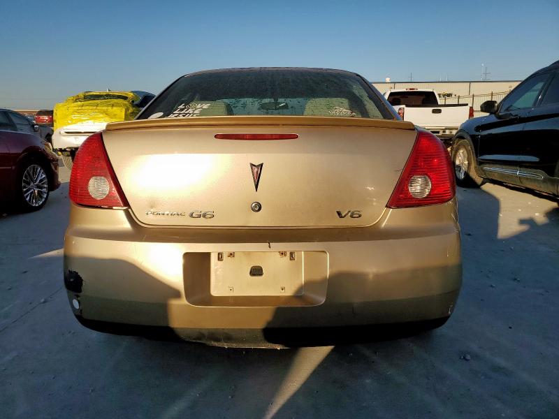1G2ZG58NX74108732 - 2007 PONTIAC G6 BASE TAN photo 6