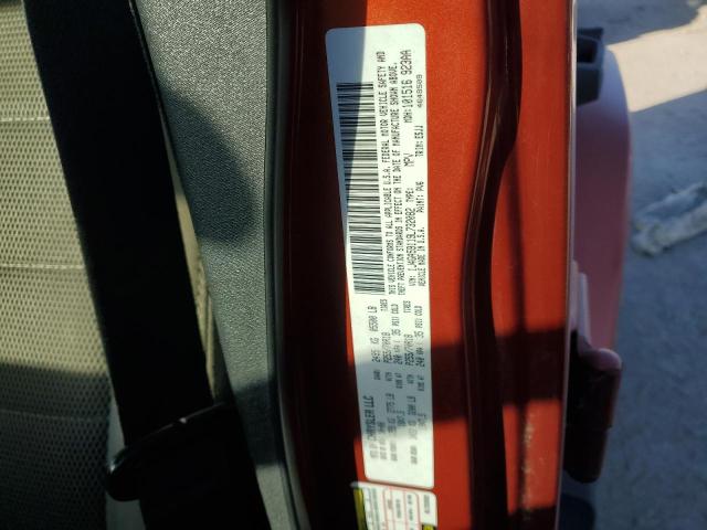 1J4GA59119L732082 - 2009 JEEP WRANGLER U SAHARA ORANGE photo 12