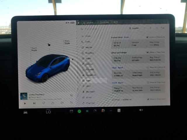 5YJYGDEE3MF125964 - 2021 TESLA MODEL Y 蓝色 照片 9