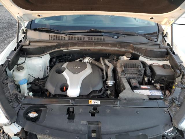 5XYZUDLA0DG109257 - 2013 HYUNDAI SANTA FE S WHITE photo 12