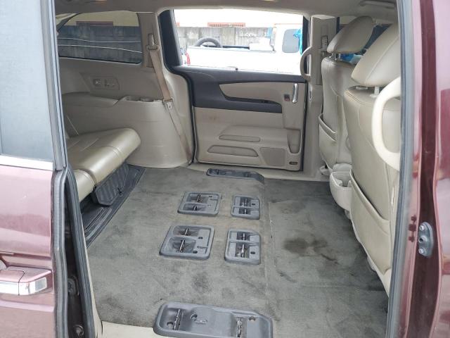 5FNRL5H66EB052231 - 2014 HONDA ODYSSEY EXL BURGUNDY photo 11