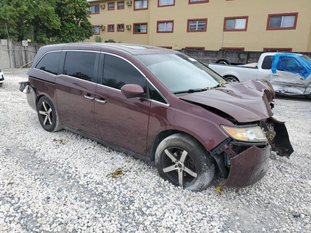 5FNRL5H66EB052231 - 2014 HONDA ODYSSEY EXL BURGUNDY photo 4