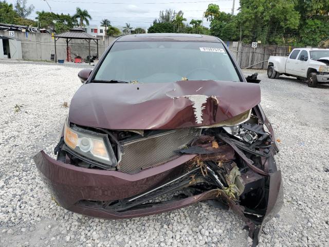 5FNRL5H66EB052231 - 2014 HONDA ODYSSEY EXL BURGUNDY photo 5
