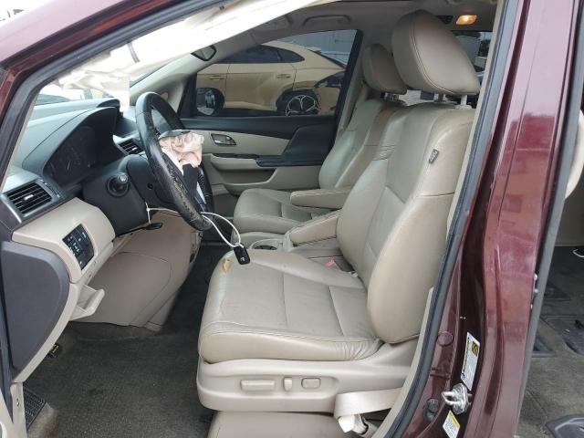 5FNRL5H66EB052231 - 2014 HONDA ODYSSEY EXL BURGUNDY photo 7