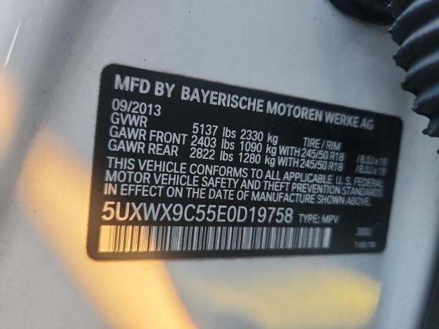 5UXWX9C55E0D19758 - 2014 BMW X3 XDRIVE28I WHITE photo 12