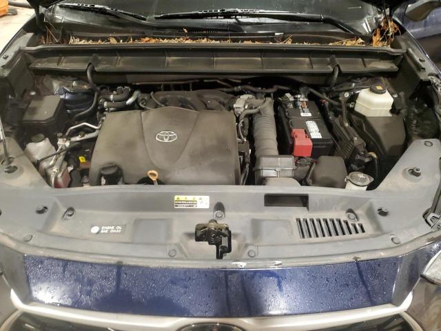 5TDHZRBHXLS050325 - 2020 TOYOTA HIGHLANDER XLE BLUE photo 12